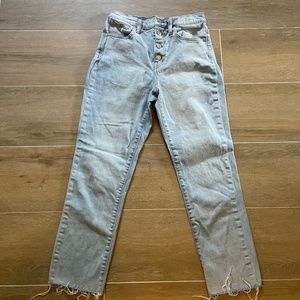 Madewell high rise slim crop boyfriend